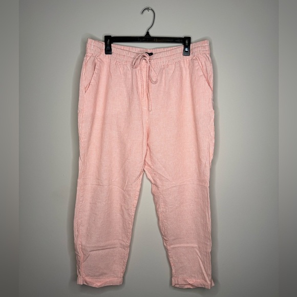 J. Crew Other - J. Crew Coral Striped Pajamas